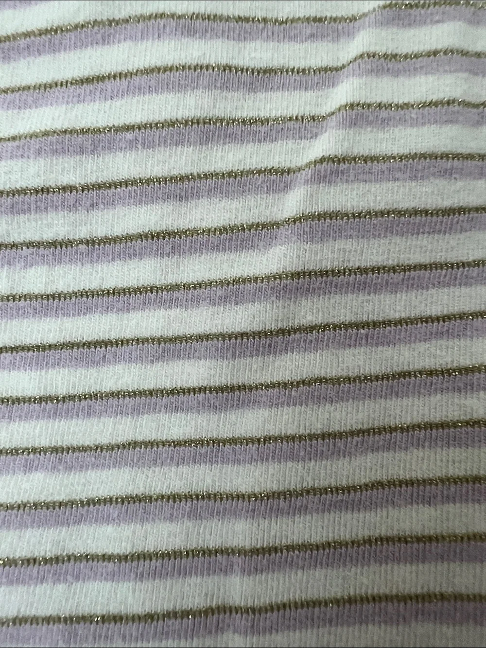 Carter's Lavender and White Striped Long-Sleeve Top with Sequin Heart